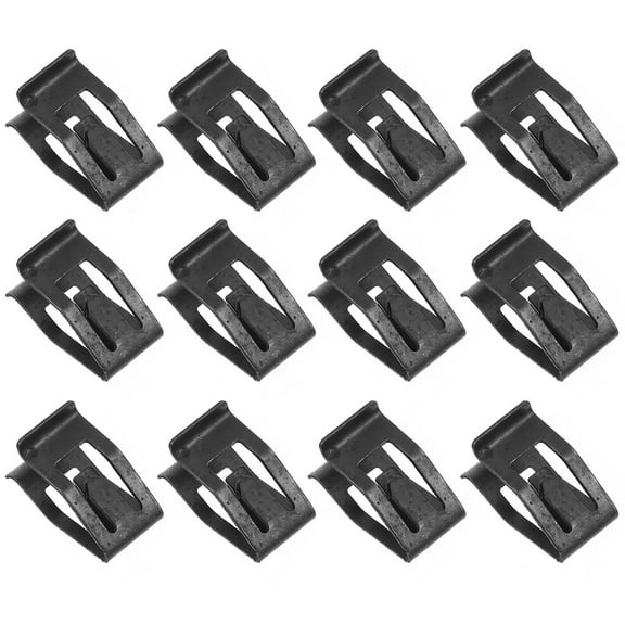 MLINS  80 Pcs Dashboard Buckle Bumper Fastener Retainer Automotive Work Black