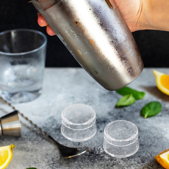MLINS 8PCS Plastic Shaker Bottle Replacement Lids Spill-Proof Cocktail Shaker Cap for Home Bar Caf Jars Tea Juice Bubble Tea Shakers
