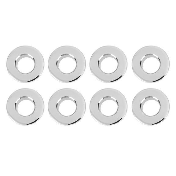 MLINS 8Pcs Silver Sink Overflow Rings For Bathroom And Kitchen Use
