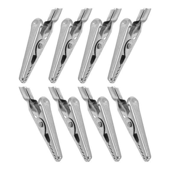 MLINS 8pcs Fast Testing Alligator Clips Clamps Electrical Test Clamps Clips