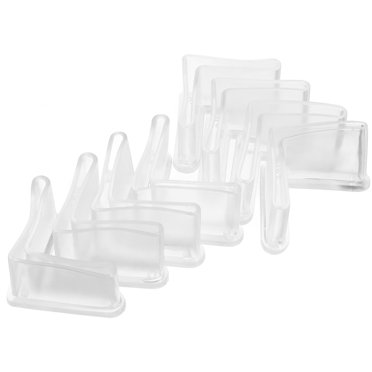 Uxcell 8pcs Rubber Foot Cap Protectors For Chair Table Legs – 20x30mm, Black, Anti-Scratch