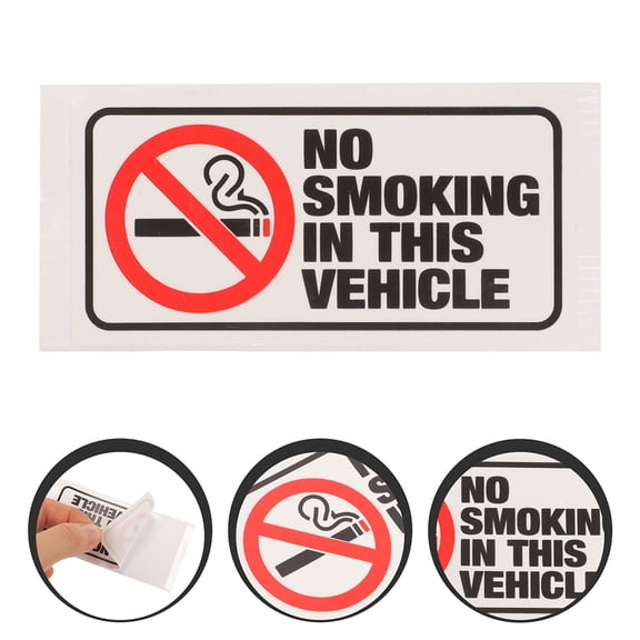 MLINS 8pcs No Smoking Sign Sticker No Smoking Sign For Business Decals Waterproof No Smoking Window Decals for Vehicles