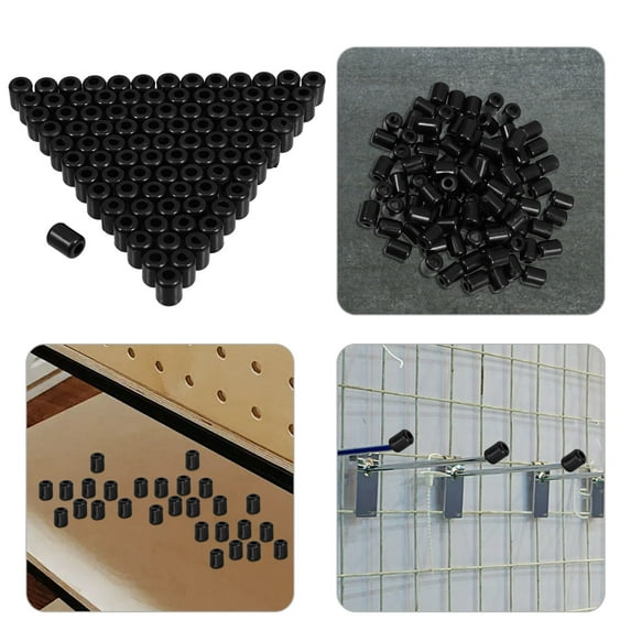 MLINS 90PCS Peg Hook Stoppers Inventory Control Clips Pegboard Peg Locks for Retail Hooks Pegboard Accessories