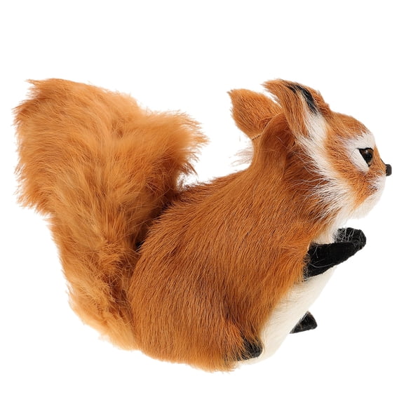 MLINS  Accessories Soft Realistic Squirrel Model Animal Figurine