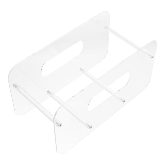 MLINS Acrylic Plate Display Stand Dish Storage Rack Cabinet Plate Holder for Display Dinnerware Display Stand for Drying Dishes and Utensils