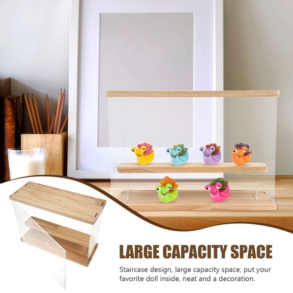 MLINS Action Figure Protective Case 12.58X8.80X4.72in Assorted Color Simple and Bright