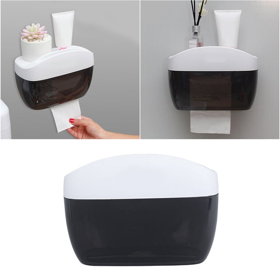 MLINS Adhesive Kitchen Paper Towel Holder Kitchen Towel Holder Kitchen Organizer Grey