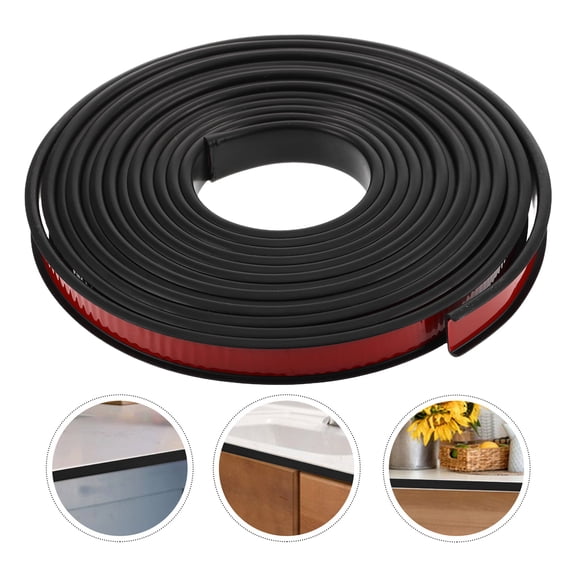 MLINS Adhesive U Trim Rubber Molding for Plywood Woods Shelf Cabinet Countertop U Shaped Trim Edge Banding for Seamless Edge Protection