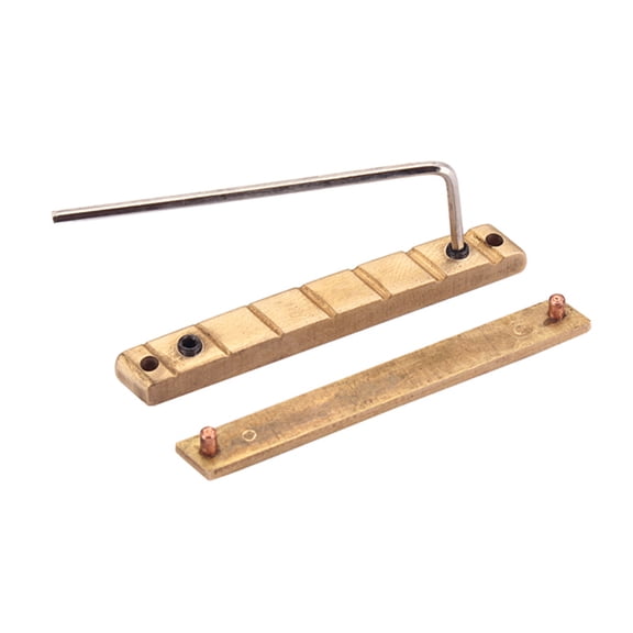 MLINS Adjustable Bell Brass Nut Guitar Brass Bridge Nut Acoustic Guitar Replacement Parts