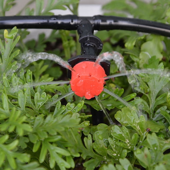 MLINS Adjustable Irrigation Drippers Sprinklers 150pcs Drip Irrigation Drippers For Watering Systems In Gardens Lawns Flower Beds Red