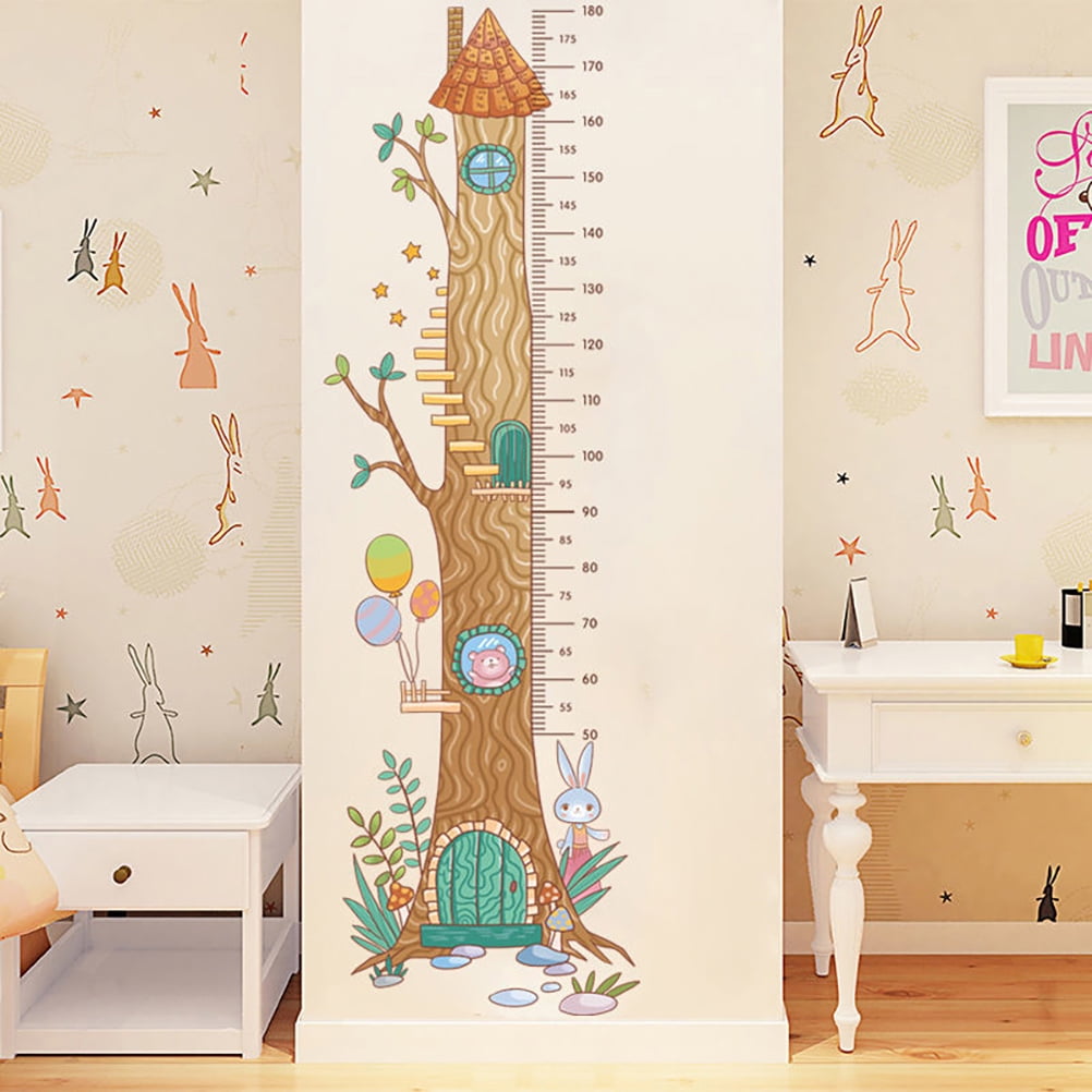 MLINS Adorable Kids Height Chart Wall Sticker for Measuring Ruler PVC ...
