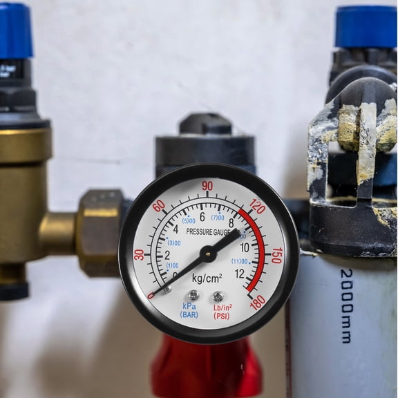 MLINS Compressor with Pressure Gauge, Portable Black Electric Air Pump for Tires and Inflatables