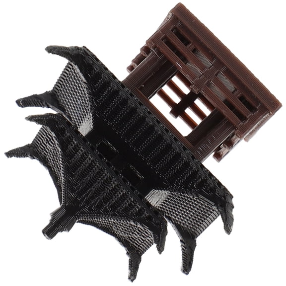 MLINS Ancient Style Pavilion Decor Miniature Figurine Tabletop Pavilion Ornament Pavilion Ornament Landscaping Adornment Simulation Pavilion Statue