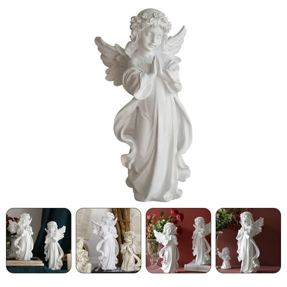 DINHEAROM Angel Decor Synthetic Resin Indoor Decoration Artists Craft Enthusiasts 1Pack