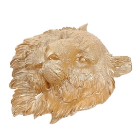 YUYUETIME Artistic Resin Tiger Head Wall Hanging Sculpture Suitable for Home and Office Decor