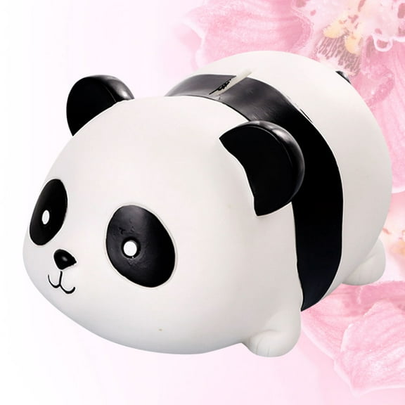 MLINS Anti-fall Panda Piggy Bank Kids Toys Savings Jar Child Black