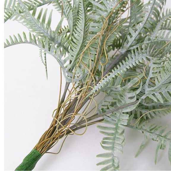 MLINS Artificial Green Plants Decorative Fern Leaves Rustic Farmhouse-style