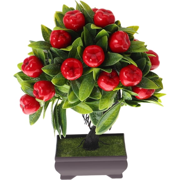 MLINS  Artificial Tree Fake Flower Ornaments (new Welcome Pine (apple)) 1 Pot Office