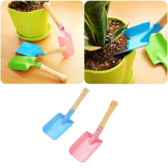 FOMIYES Landscaping Tools Wooden Hand Trowel 2Pcs 7.9x2.6x2.0in