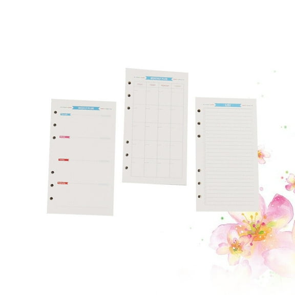 MLINS Assorted Color Loose Leaf Paper for Notebook Perfect for Writing and Planning 6 Hole A5 Size