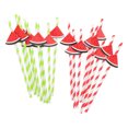 thumbnail image 1 of MLINS Assorted Color Paper Straws for Home Made of Premium Material Perfect for Daily Drinks and Parties 40pcs, 1 of 8