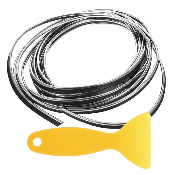 HEALEEP Car Interior Trim Decorative Strip for Gaps and Edges 5 Meter Silver