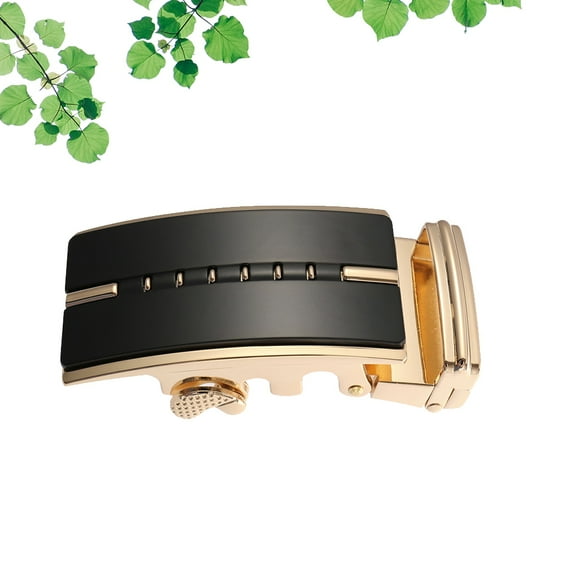 MLINS Automatic Belt Buckle Men's Fashion Belt Fastener Unique Buckle Golden