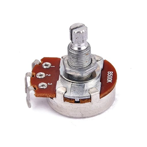 MLINS B500k Potentiometer Long Knurled Split Shaft Electric Bass Guitar Volume and Tone Pots Audio Taper Potentiometer