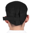 thumbnail image 1 of MLINS BESTOMZ Breathable Mesh Professional Skull Hat Catering Chefs Hat with Adjustable Strap (Black), 1 of 8