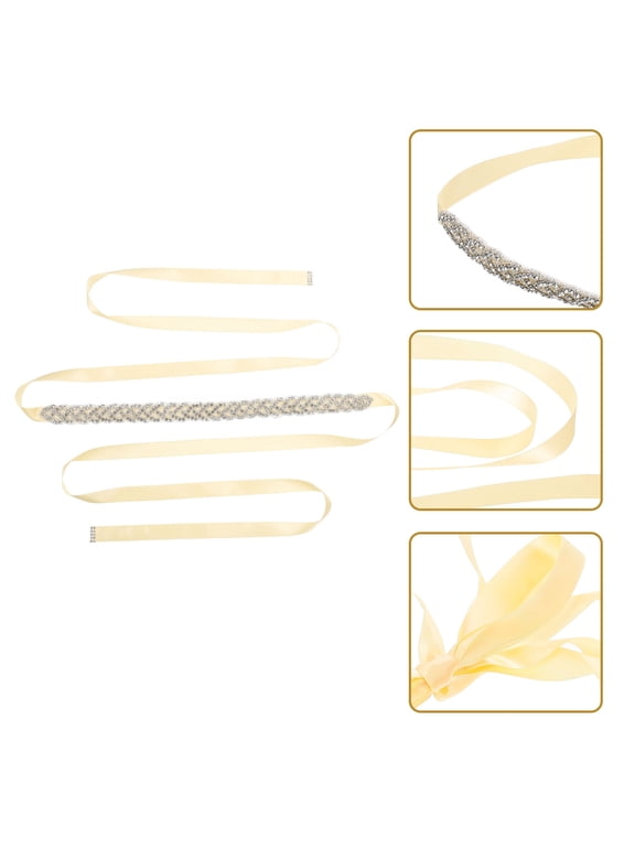 Wedding Rhinestone Waist Belt Multi Color Bridal Sash for Elegant Dresses