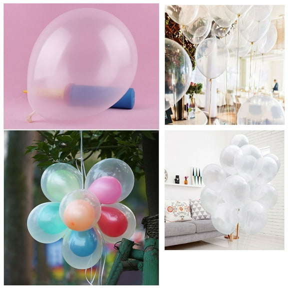 DINHEAROM Elastic Latex Balloons 50Pcs for Party Use