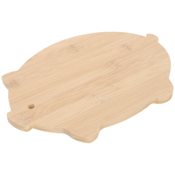 Milisten Chopping Board Bamboo Mini Pig Shape 1Set 11In By 7.3In
