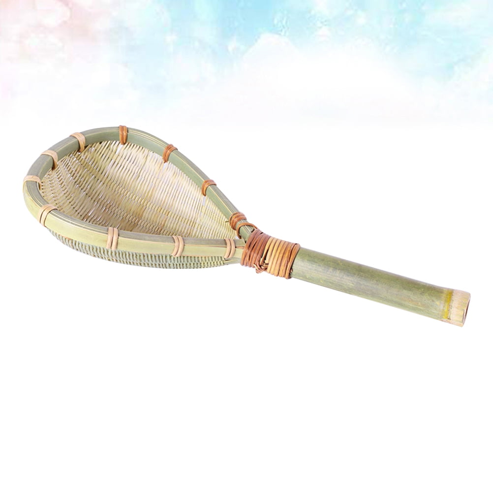 MLINS Bamboo Rice Strainer Spoon for Washing Rice Cereals Fruits ...