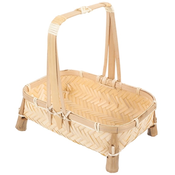 TEHAUX Woven Storage Baskets Natural Weaving Style 1Set 8.7x8.3In