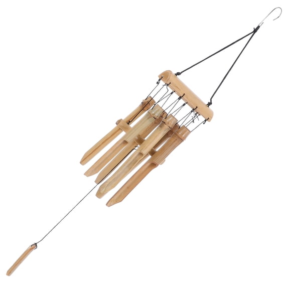 MLINS Bamboo Wind Chimes Outdoor Wooden Wind Chime Deep Tone Sympathy Wind Bell for Garden Balcony Patio Home or Outdoor Decor