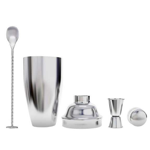 MLINS Bartender Tools Cocktail Equipment Beverage Bartending Silver
