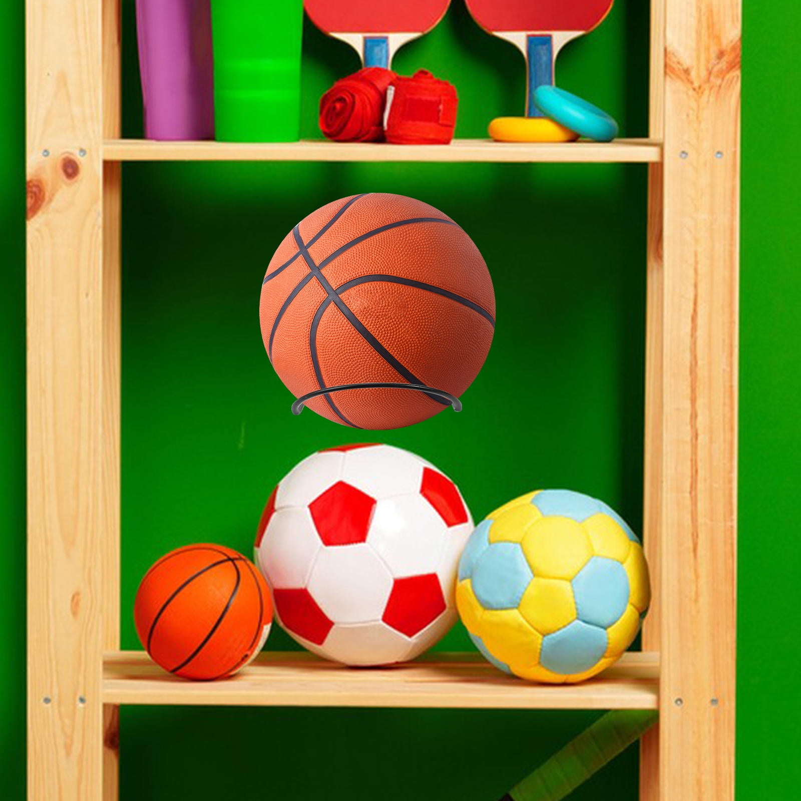 MLINS Basketball Display Stand Storage Rack Garage Vertical Child ...