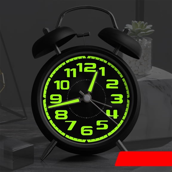 MLINS Bedroom Retro Ringing Alarm Clock Night Light Child