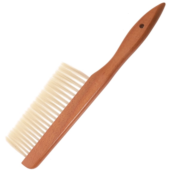 DINHEAROM 1Pc Lightweight Beekeeping Brush Chocolate with Wooden Handle for Safe Hive Cleaning