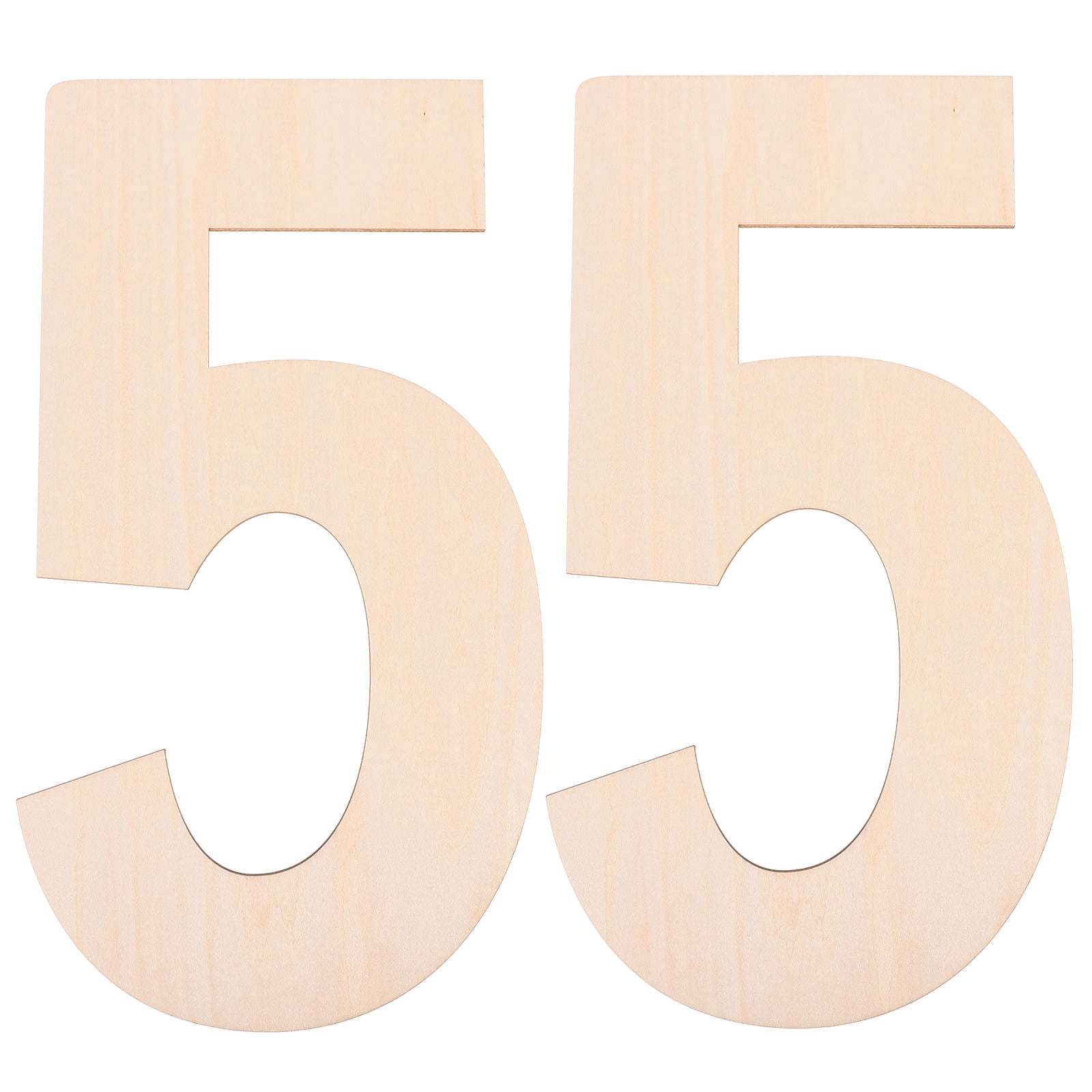 MLINS Beige Wood Number Blank Signs for Home Decor and DIY Crafts Made ...