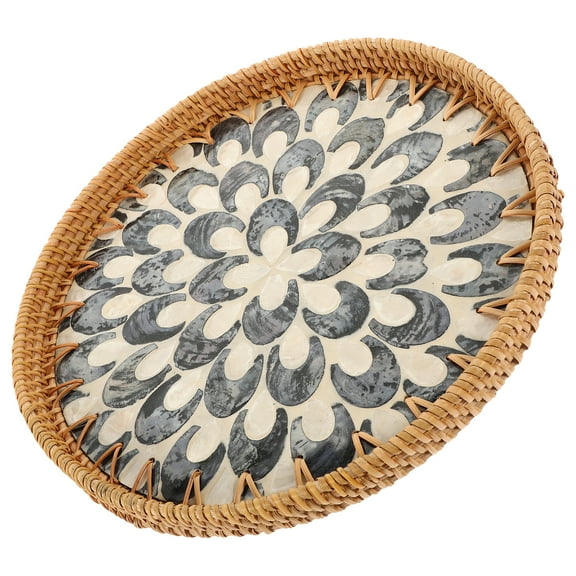 DINHEAROM Storage Basket Gray Shell 1Pack 11.8x11x1.2In