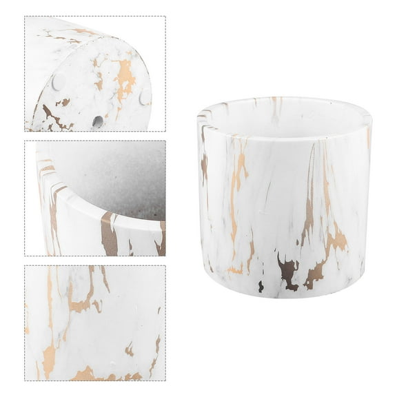 MLINS  Big Plant Pot Extra Large Pots Outdoor Garden Decoration Marble Flower Office