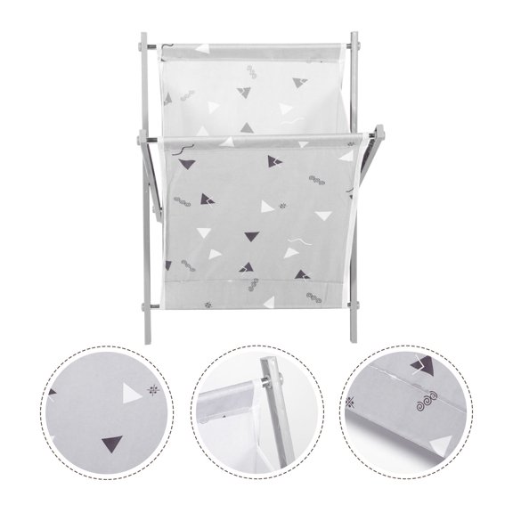FONWILYO Storage Basket Cloth Stainless Steel Plastic 1Pack 14.6x14.6in