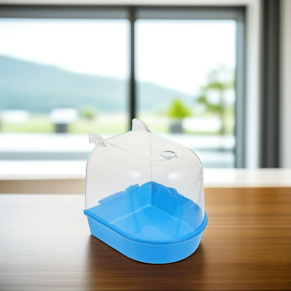 MLINS Bird Bath Box for Cage 1 Set Parrot Parakeet Bathing Tub Accessory for Small Birds Pet Canary Budgerigar Cockatiel Lovebird