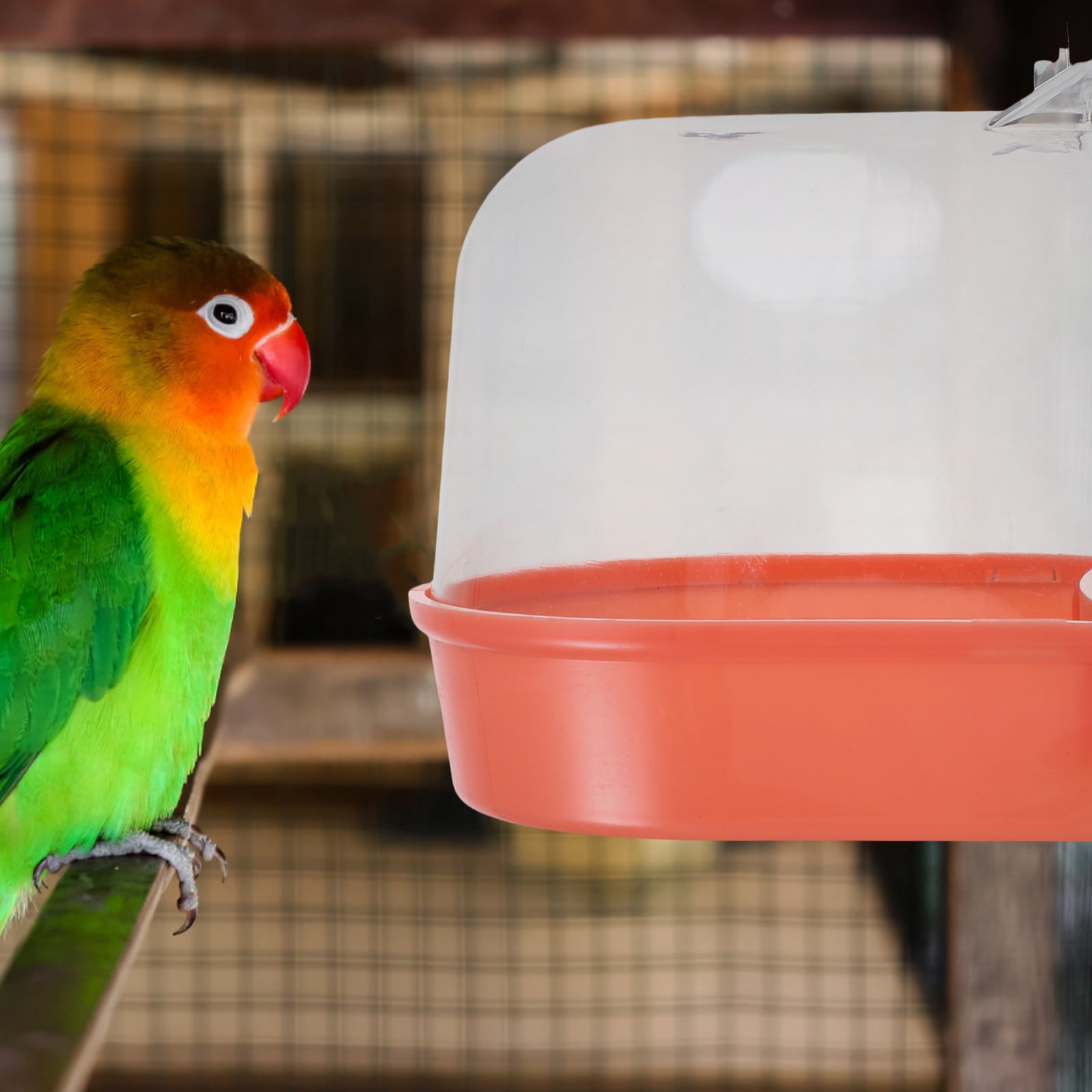 MLINS Bird Bath for Cage Bird Bath Tub Parrot Bathing Tub Shower Box ...