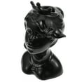 thumbnail image 1 of MLINS Black Ceramic Human Face Vase for Decoration Creative Flower Holder Chic Home Office Ornament, 1 of 8