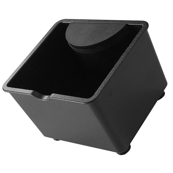 MLINS Black Coffee Knock Box Mini Coffee Grounds Container For Espresso Machines Space-Saving Design For Office Home And Coffee Shops