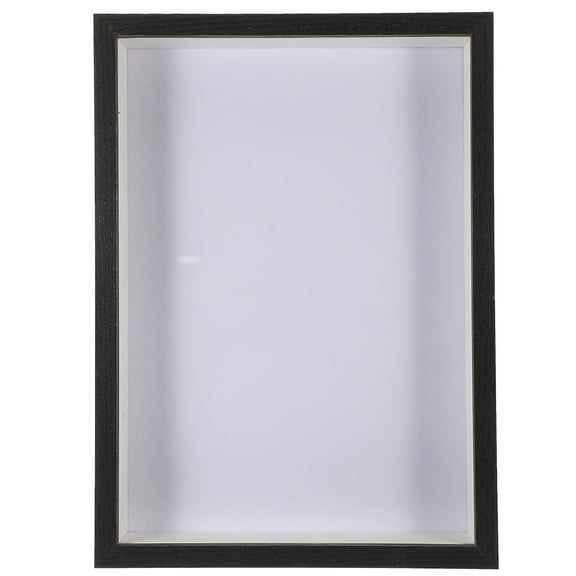 MLINS Black Dried Flower Photo Frame for Decor Sturdy Synthetic Material Perfect for Home Office Display 6.5x8.5 Inches