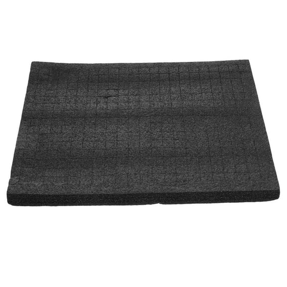 MLINS Black Foam Inserts for Tool Boxes and Storage Cases and Pluck Foam Sheet for Jewelry Earrings Bracelets Bangles 33.00X25.00X2.00cm