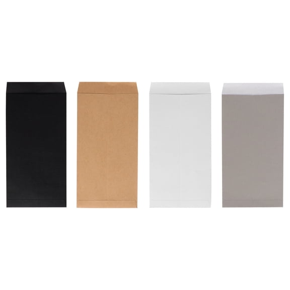 MLINS Black Kraft Paper Envelopes for DIY Use and Practical with Smooth Writing Surface 20 Pcs